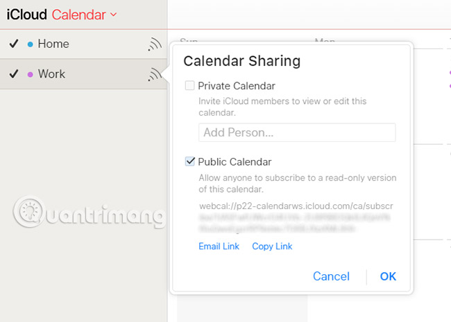 iCloud Calendar