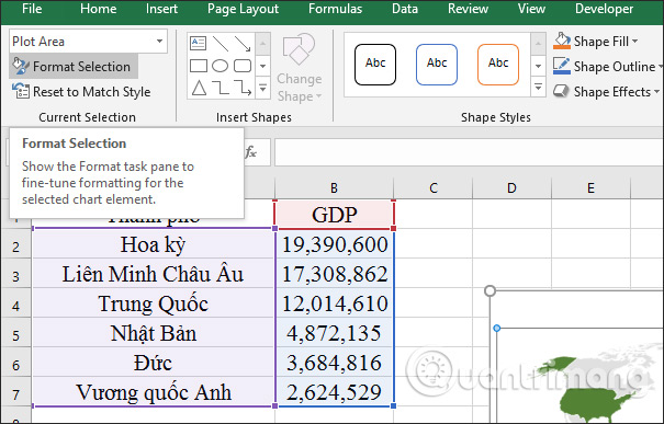 Cách vẽ biểu đồ bản đồ trên Excel - Ảnh minh hoạ 8