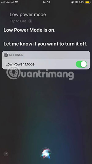 Low Power Mode Siri