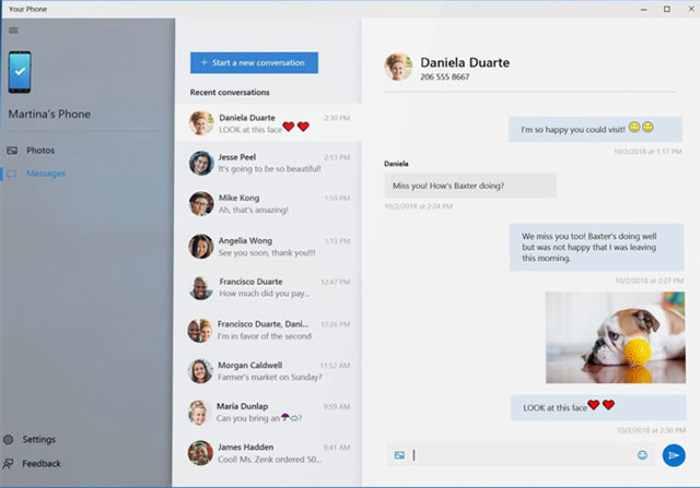 Cải tiến tính năng đồng bộ hóa với điện thoại