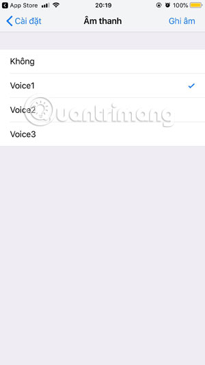 Danh sách bản ghi âm