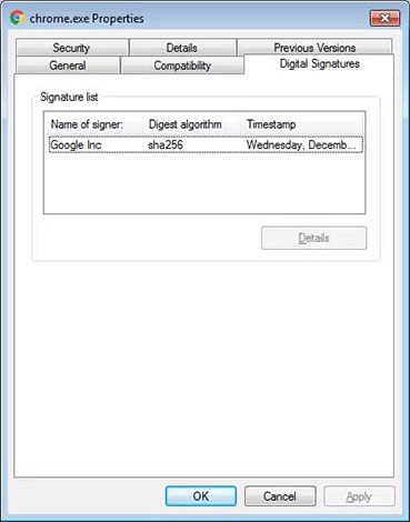 Điều này giúp cung cấp thêm một lớp bảo mật để đảm bảo rằng chương trình đó không bị giả mạo.