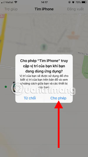 Allow Find My iPhone to access location