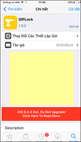Cài đặt tinh chỉnh