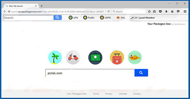 Cách loại bỏ browser hijacker Search.yourpackagesnow.com