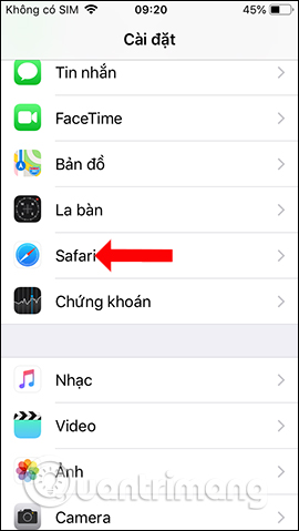 Trình duyệt Safari