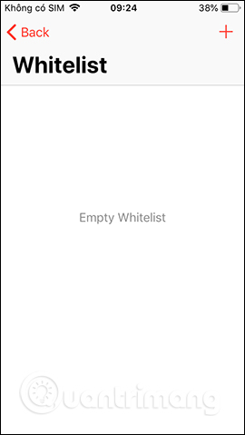 Danh sách Whitelist