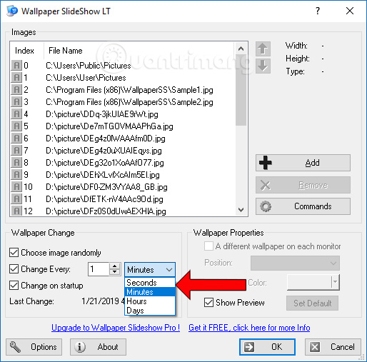 Thay đổi thời gian