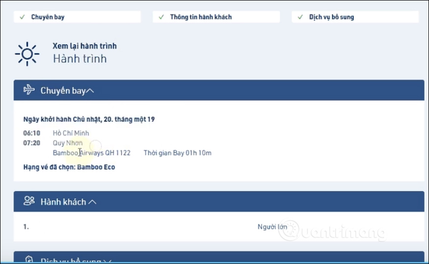 Kiểm tra thông tin