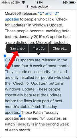 Sao chép nội dung