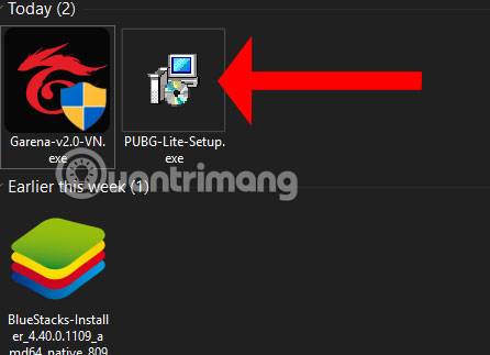 Khởi động file cài đặt PUBG LITE 