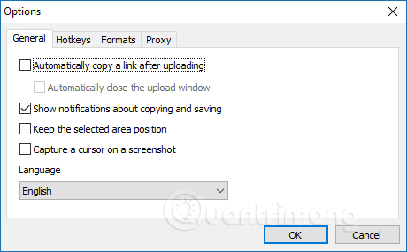Thiết lập phần mềm