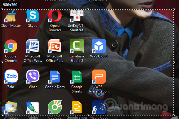 Tổ hợp phím chụp hình