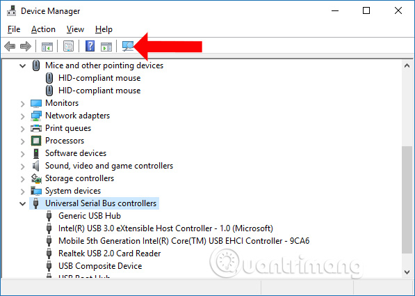 Kiểm tra thiết bị kết nối
