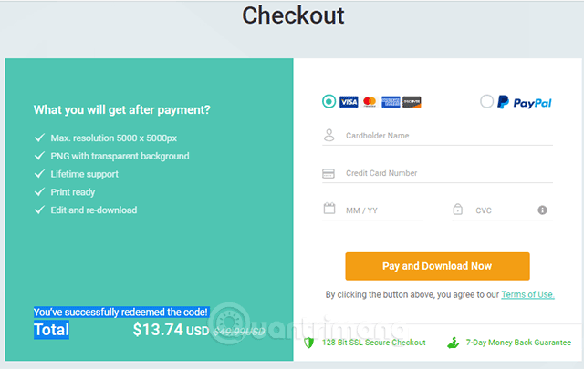Mã giảm giá đã được áp dụng thành công