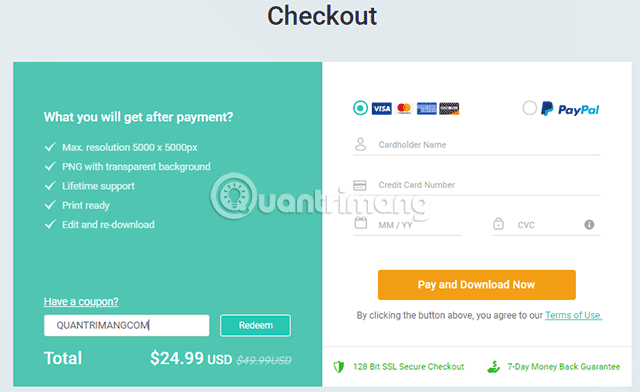 Nhập mã giảm giá QUANTRIMANGCOM