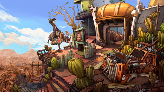 Game phiêu lưu giải đố point and click Deponia