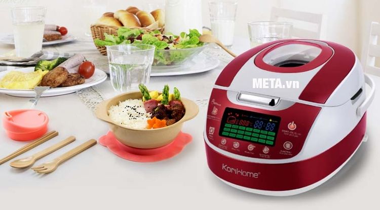Nồi cơm điện tử có nhiều chế độ nấu nướng.