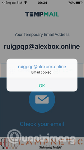 Thông báo sao chép