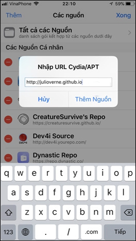 Thêm nguồn cài tinh chỉnh
