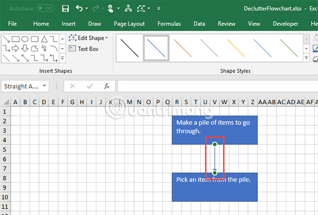 Cách vẽ lưu đồ trong Excel - Ảnh minh hoạ 10
