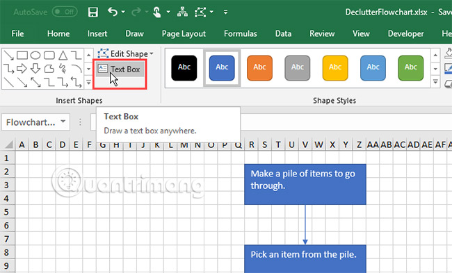 Cách vẽ lưu đồ trong Excel - Ảnh minh hoạ 11