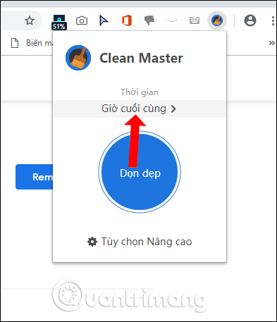 Thời gian dọn dẹp 