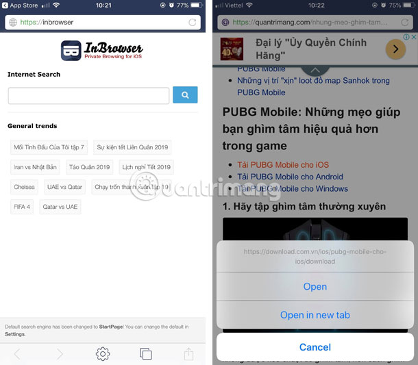 Trình duyệt InBrowser