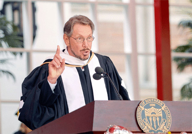  Larry Ellison hiện là người giàu thứ 10 trên hành tinh, với tài sản ròng trị giá 58.5 tỷ USD (theo Forbes).