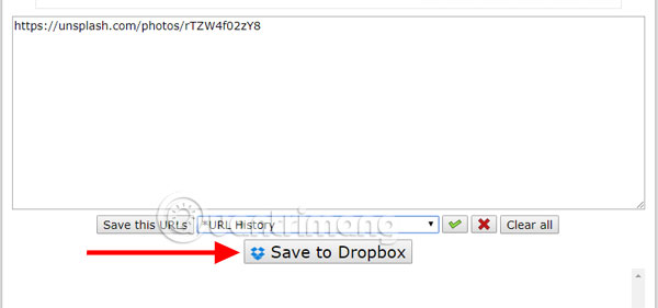 URL to Dropbox
