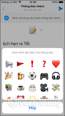 Đổi biểu tượng