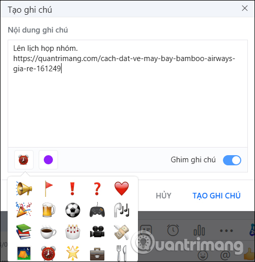 Đổi biểu tượng thông báo