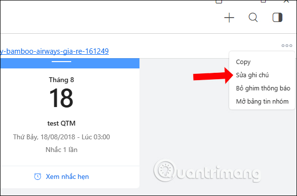Tùy chọn ghi chú