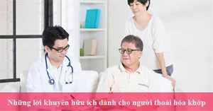 Những lời khuyên hữu ích dành cho người thoái hóa khớp