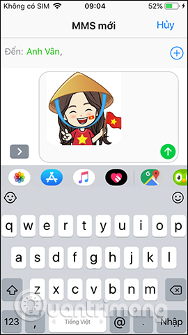Gửi sticker