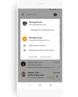 Danh sách mail cũng sẽ hiển thị luôn ảnh, tài liệu và các tệp đính kèm