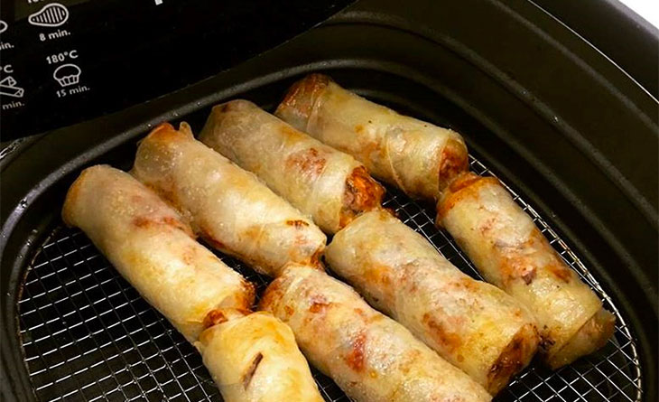 Chiên nem với nồi chiên không dầu