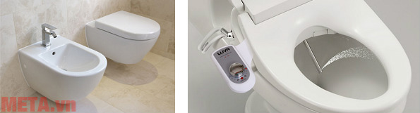 Ưu điểm của vòi rửa vệ sinh thông minh so với bồn rửa vệ sinh.
