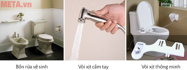 Các loại thiết bị vệ sinh thông minh.