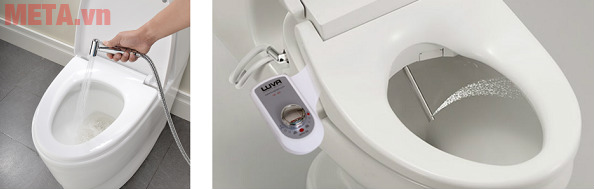 Ưu điểm của vòi rửa vệ sinh thông minh so với vòi xịt cầm tay.