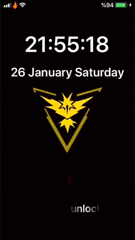 Tùy chọn Slide to Unlock