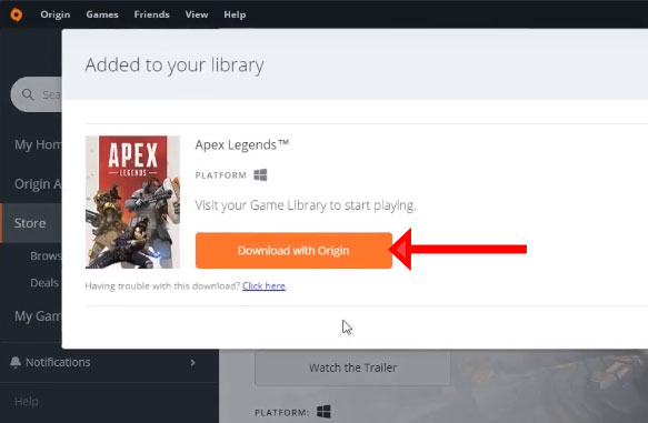 Download Apex Legends với Origin