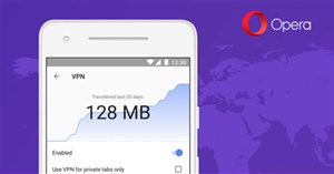 Opera trên Android được tích hợp VPN miễn phí không giới hạn