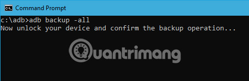 Sao lưu thiết bị