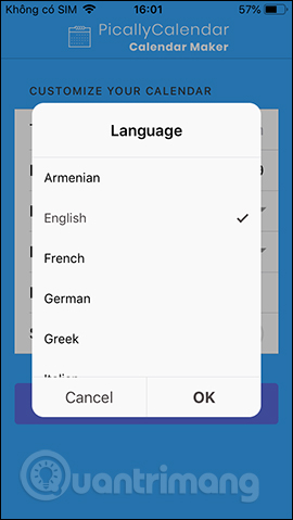 Thay đổi ngôn ngữ