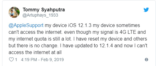 Thậm chí, có người dùng còn bị lỗi không thể dùng cả data và Wifi