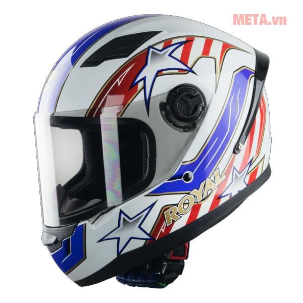 Mũ bảo hiểm fullface royal m136 tem