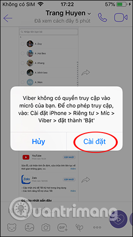 Thiết lập Viber