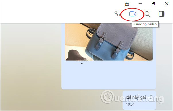 Gọi video trên Zalo