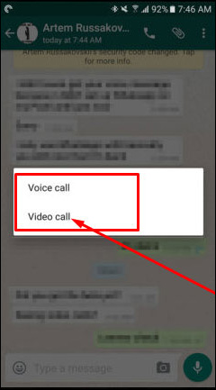 Gọi video trên WhatsApp